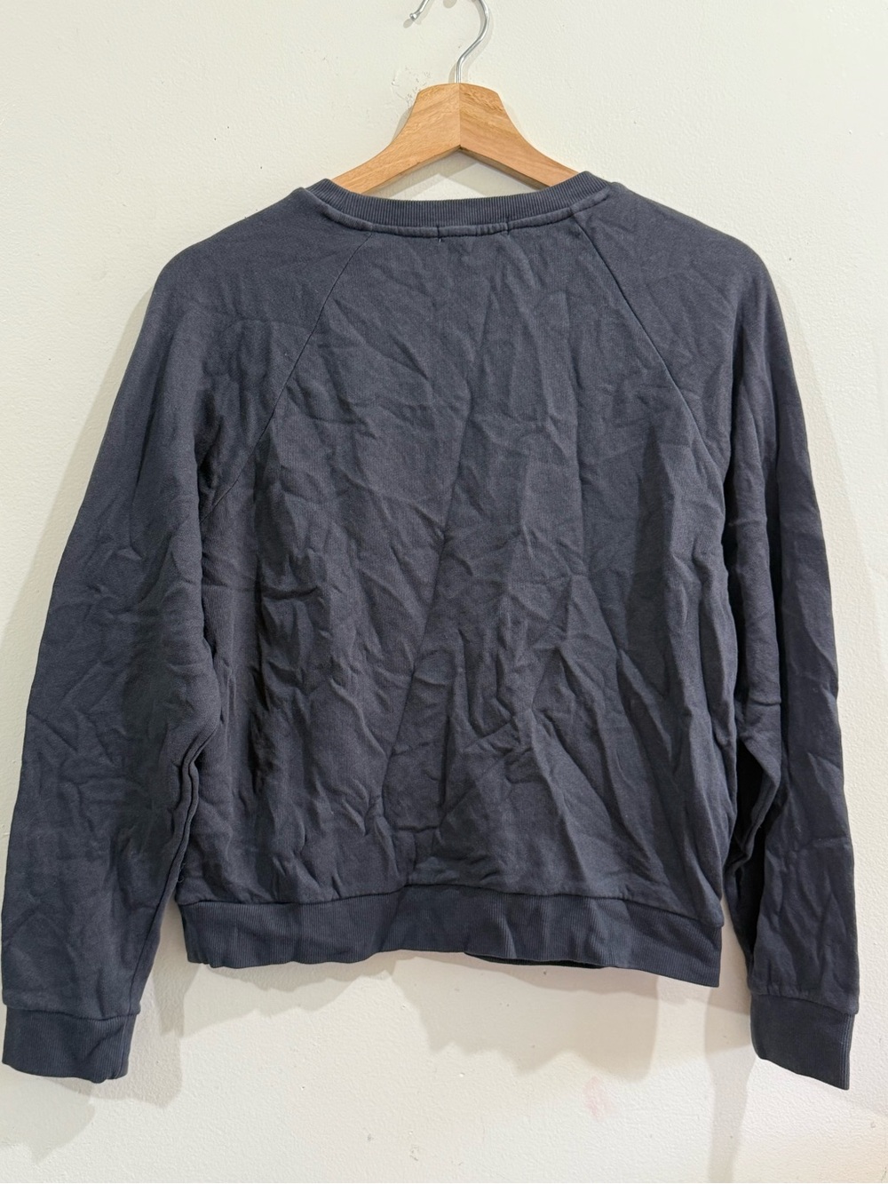Marine Layer Black Sweatshirt with Pink & Blue Floral Print - Picture 4 of 4